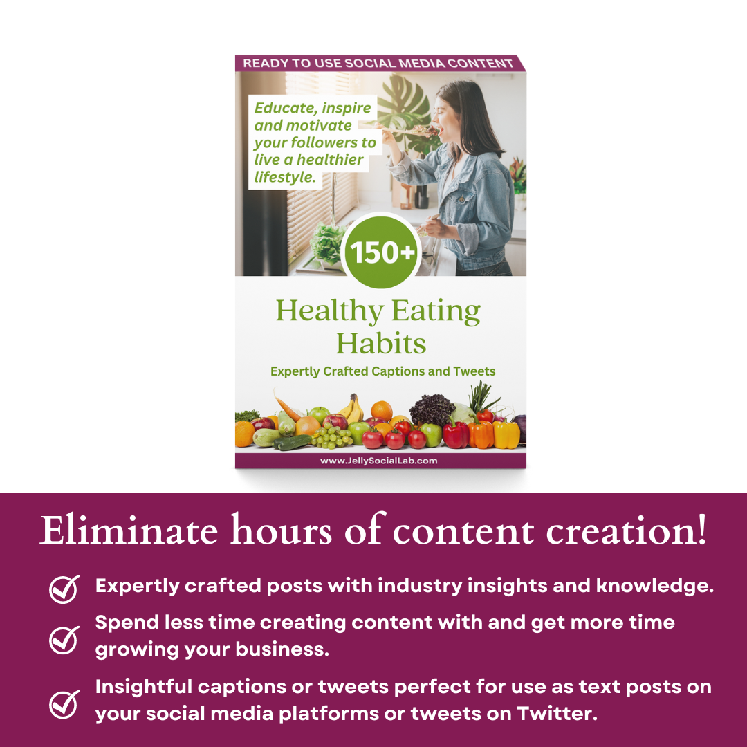 Ultimate Health Coach  Social Media Content Starter Kit Jelly Social Lab