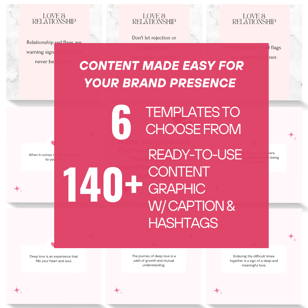 Relationship & Dating Coach Content / Coaching Instagram Canva Templates / with REAL content and captions! Jelly Social Lab