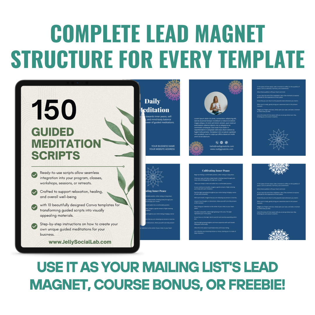 Guided Meditation Scripts Complete Pack Jelly Social Lab