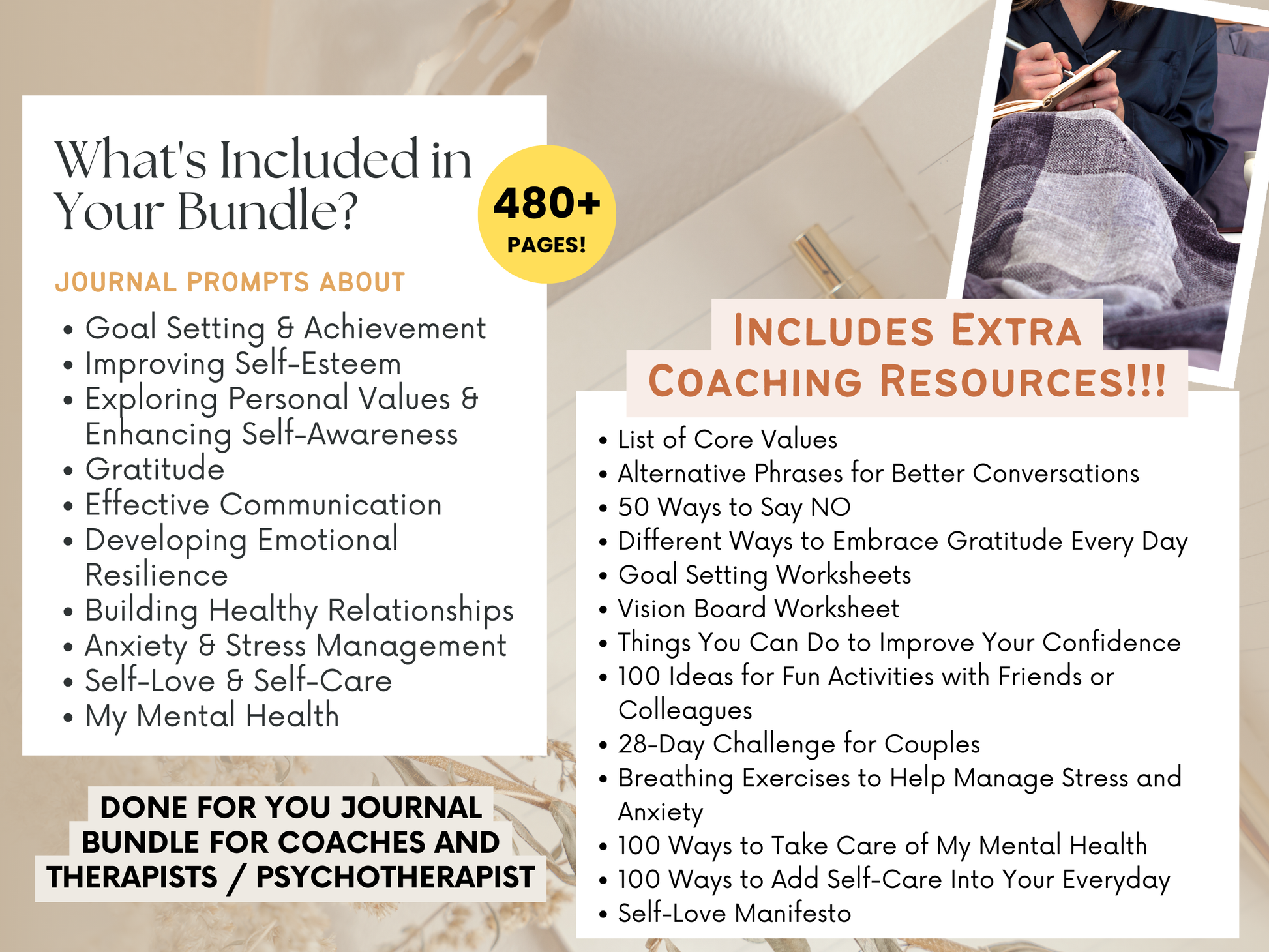 Journal Templates Worksheets Toolkit for Coaches Psychotherapists and Counselors Wellness Content Kit