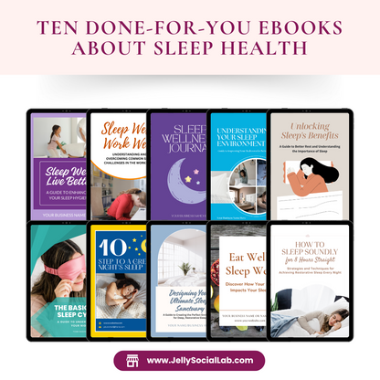 Sleep Better eBook, Sleep Journal, Done For You Workbook, Lead Magnet, Editable Canva Templates, Wellness Journal, Wellness Coach