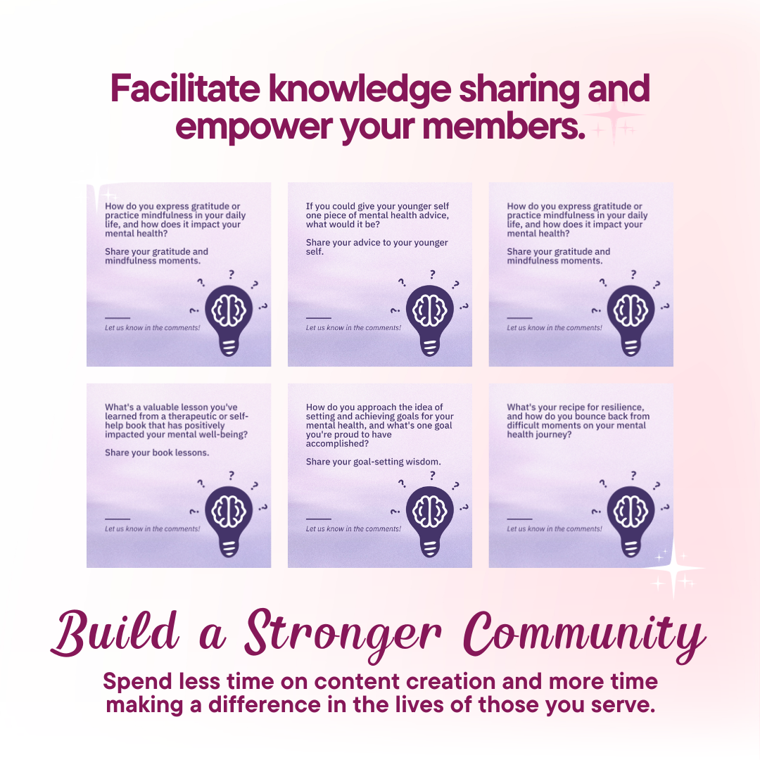 Mental Wellness Discussion Power Pack: 100 Questions & Captions Jelly Social Lab