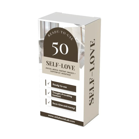 Self-love Coaching Social Media Canva Template | For Mental Health Coach, Coaching Business | IG Template | Content Template Jelly Social Lab