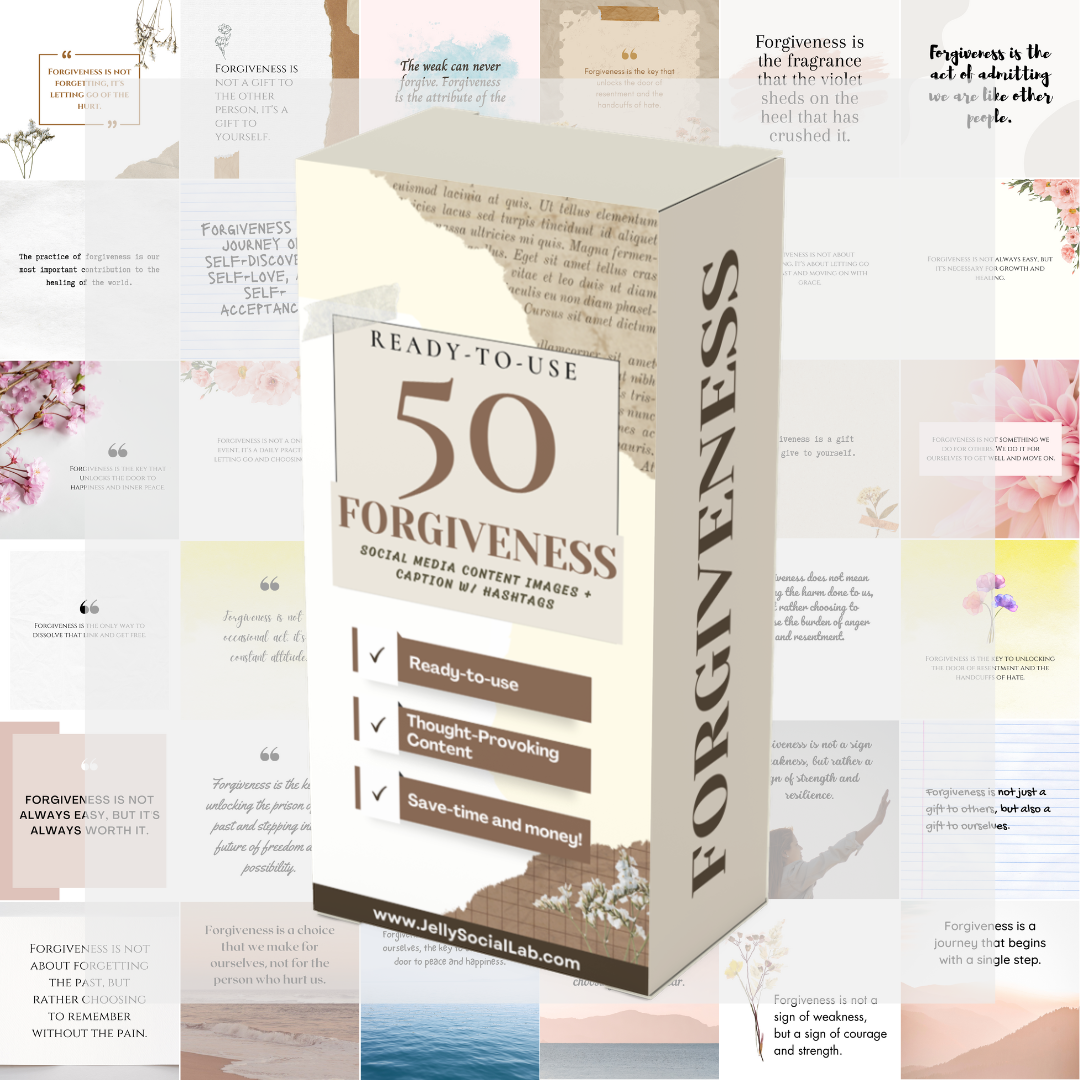 Forgiveness Ready-to-use Social Media Content Jelly Social Lab