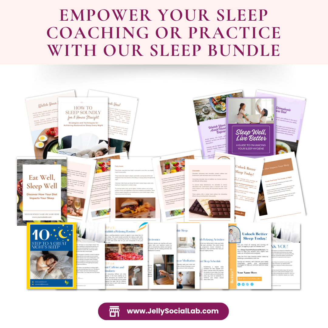 Sleep Better eBook, Sleep Journal, Done For You Workbook, Lead Magnet, Editable Canva Templates, Wellness Journal, Wellness Coach