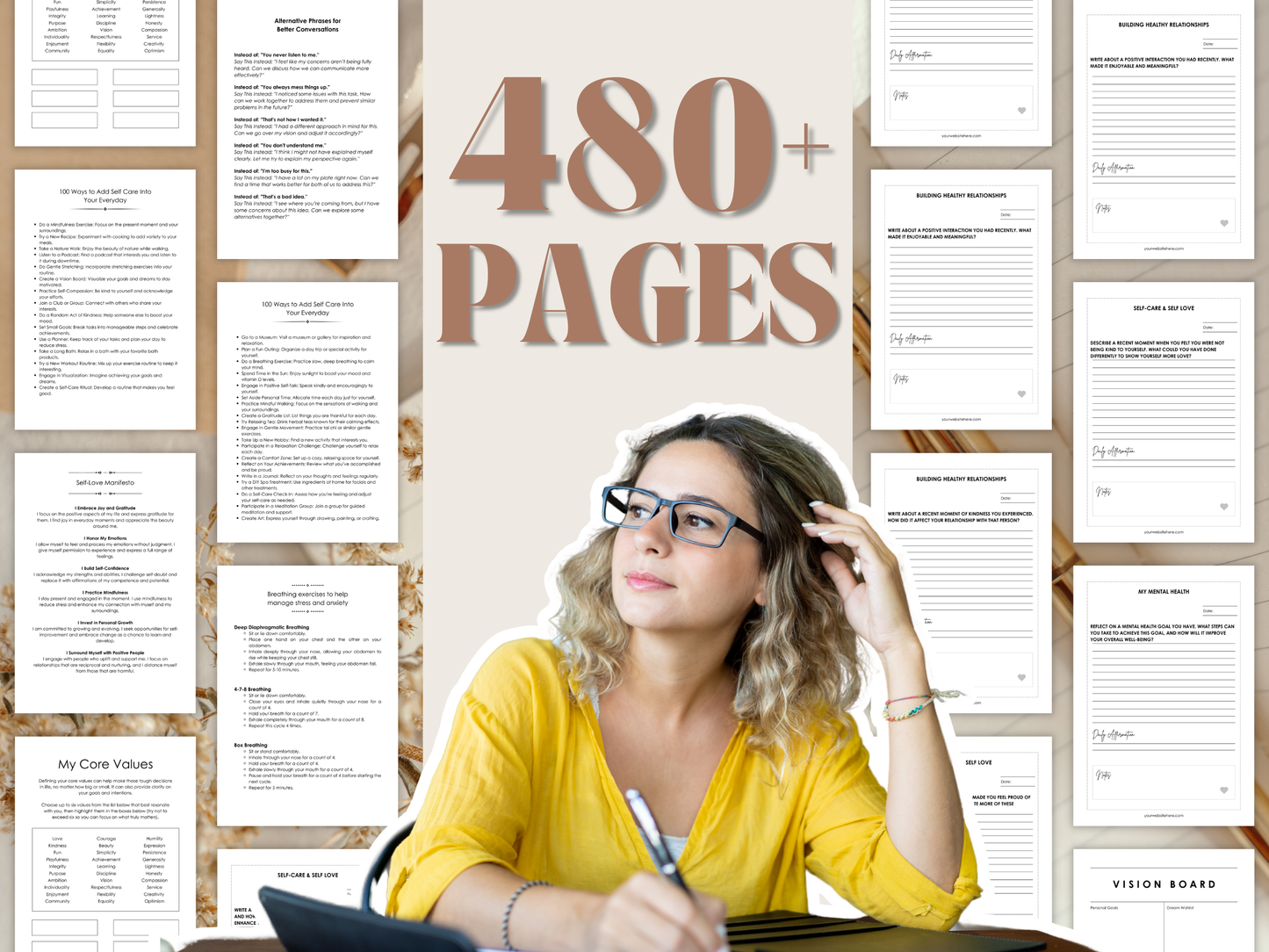 Journal Templates Worksheets Toolkit for Coaches Psychotherapists and Counselors Wellness Content Kit