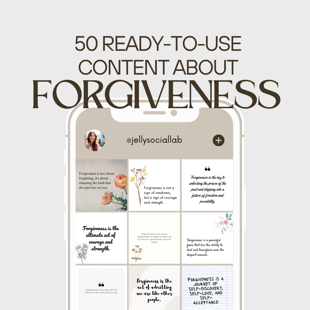 Forgiveness Ready-to-use Social Media Content Jelly Social Lab