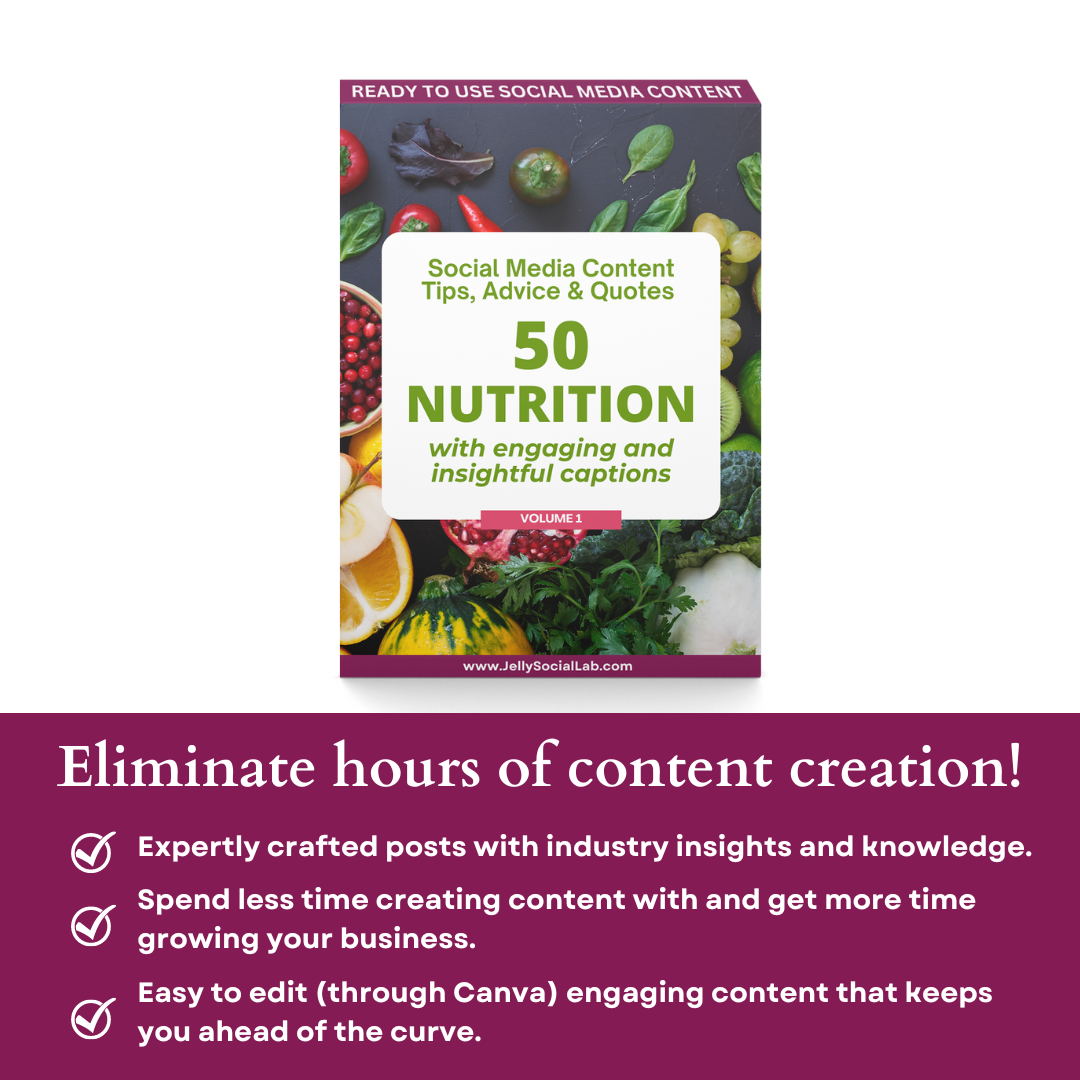 Ultimate Health Coach  Social Media Content Starter Kit Jelly Social Lab