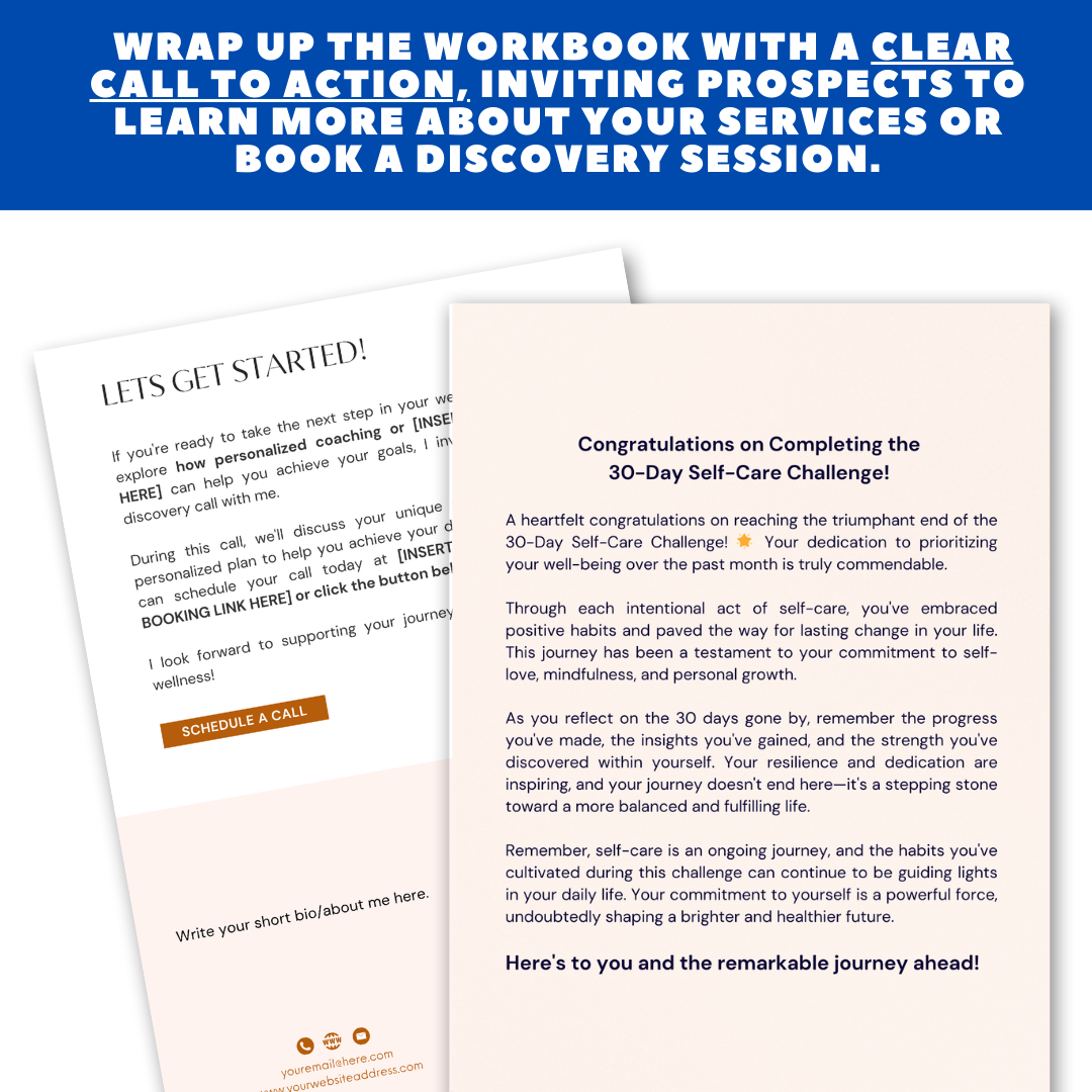 30-Day Challenge Kit Lead Magnet - Course Content for Coaches - Ebook Template Jelly Social Lab