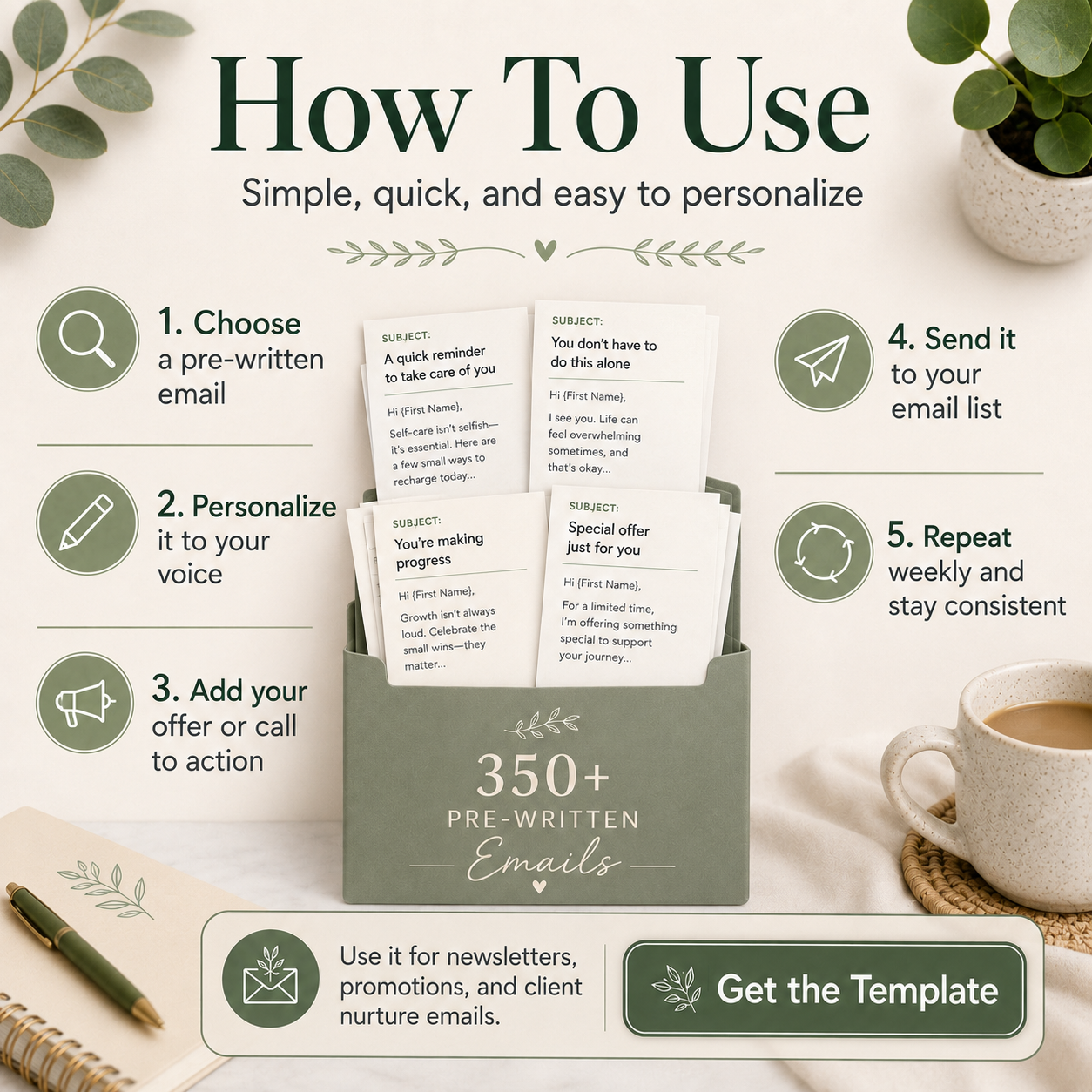 Coach & Therapist Email Content Template – Done-for-You Emails