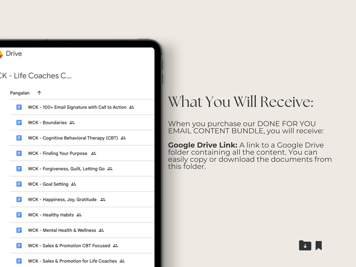 Ready-Made Email Content for Life Coach, CBT, Psychotherapy, Wellness Professionals Wellness Content Kit