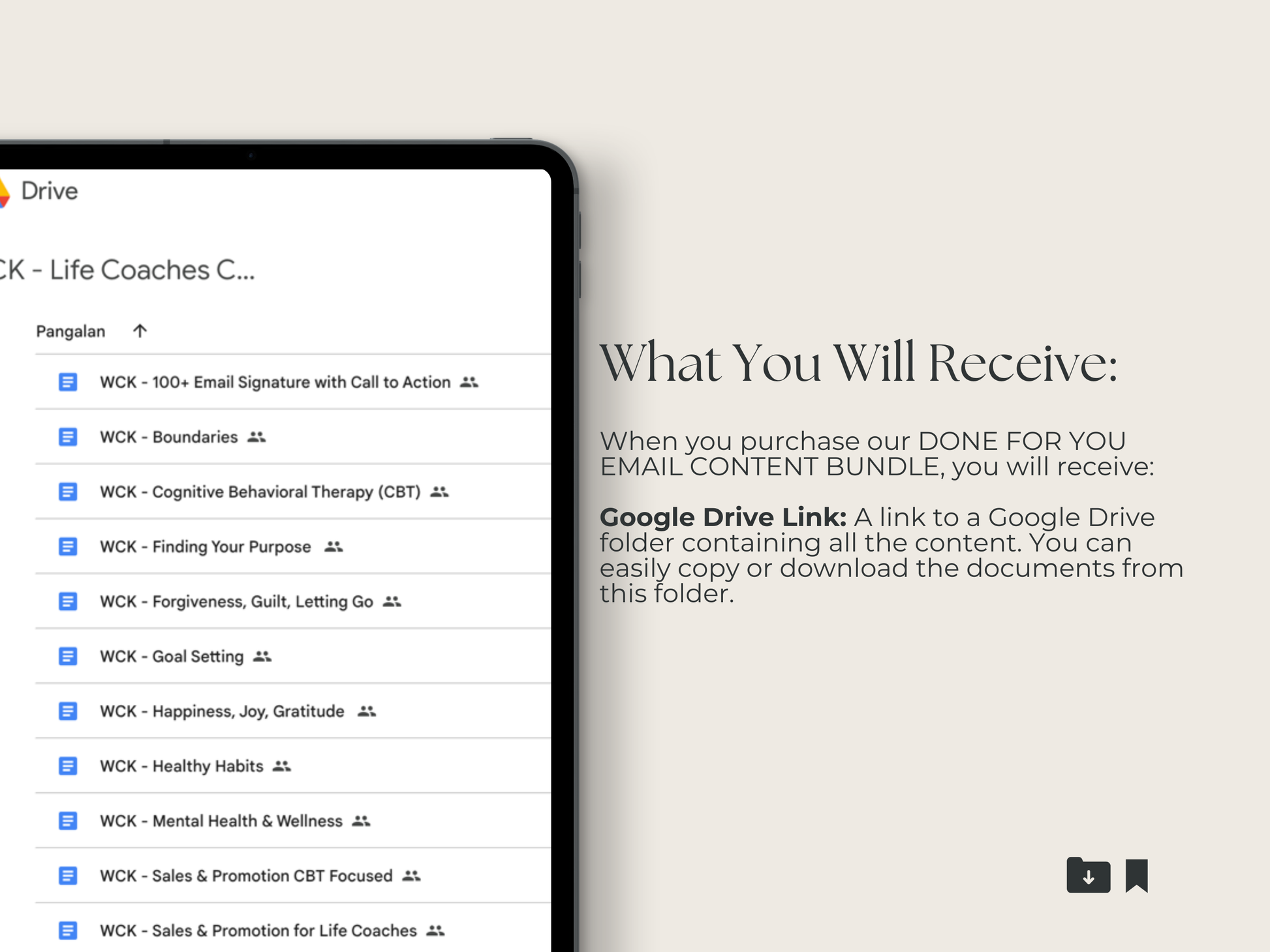 Ready-Made Email Content for Life Coach, CBT, Psychotherapy, Wellness Professionals Wellness Content Kit