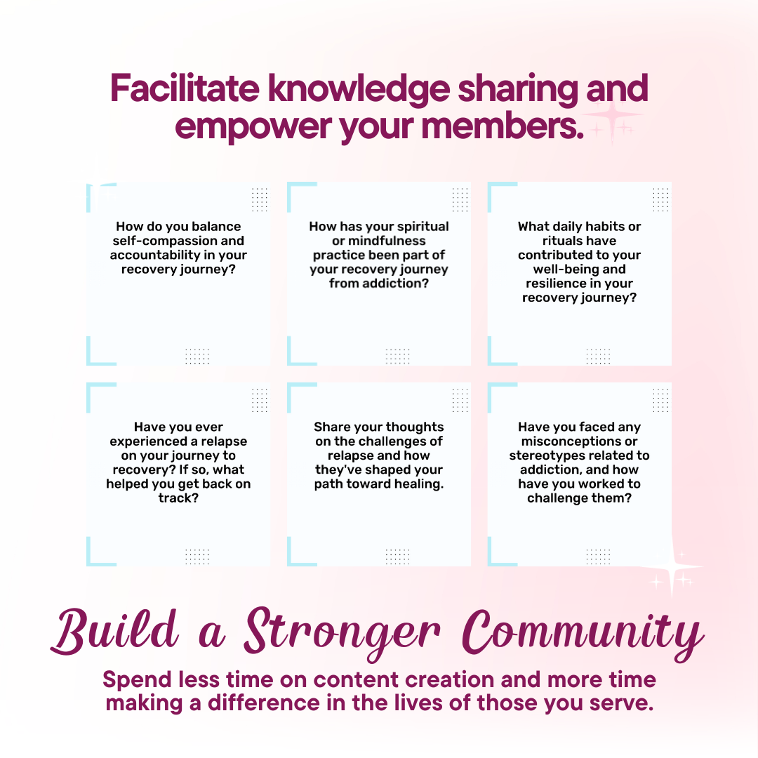 Relapse Discussion Power Pack: 100 Questions & Captions Jelly Social Lab
