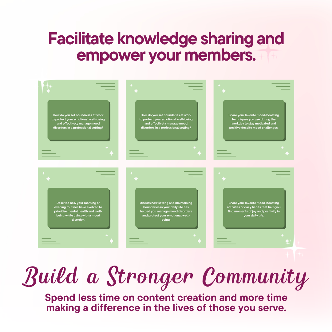 Mood Discussion Power Pack: 100 Questions & Captions Jelly Social Lab