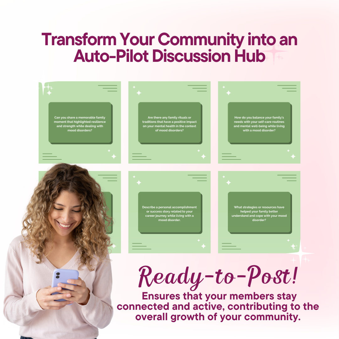 Mood Discussion Power Pack: 100 Questions & Captions Jelly Social Lab