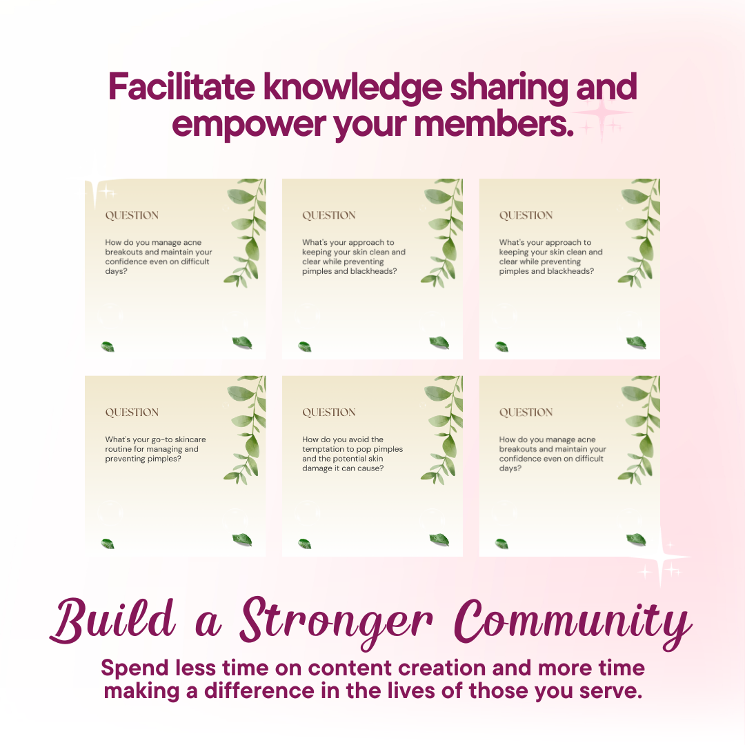 Skin Health Discussion Power Pack: 100 Questions & Captions Jelly Social Lab