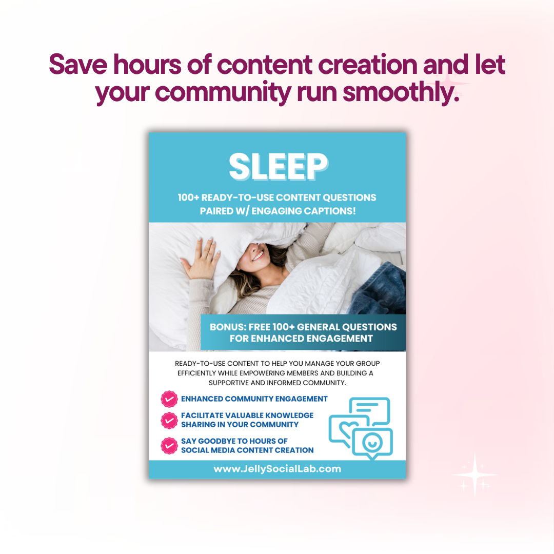 Sleep Discussion Power Pack: 100 Questions & Captions Jelly Social Lab