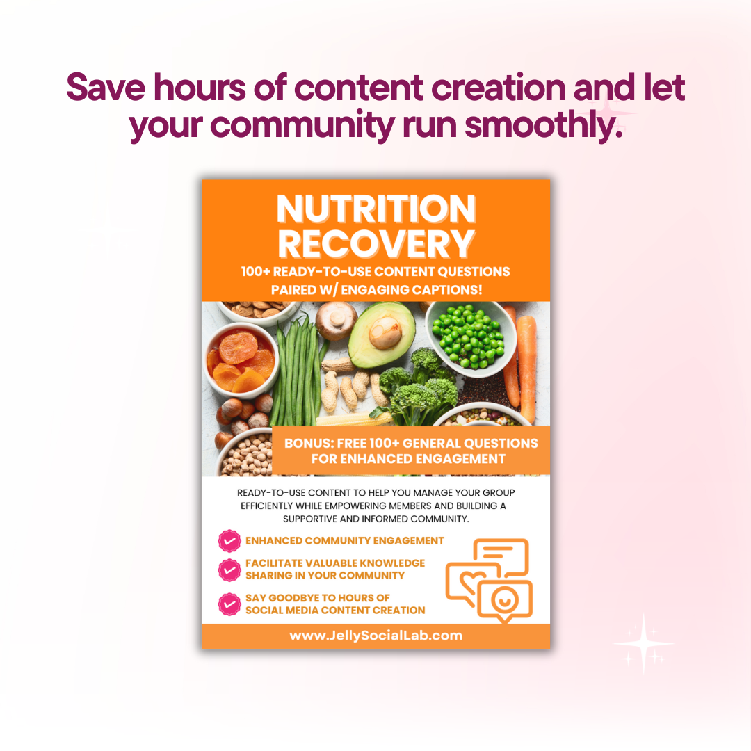Nutrition Recovery Discussion Power Pack: 100 Questions & Captions Jelly Social Lab