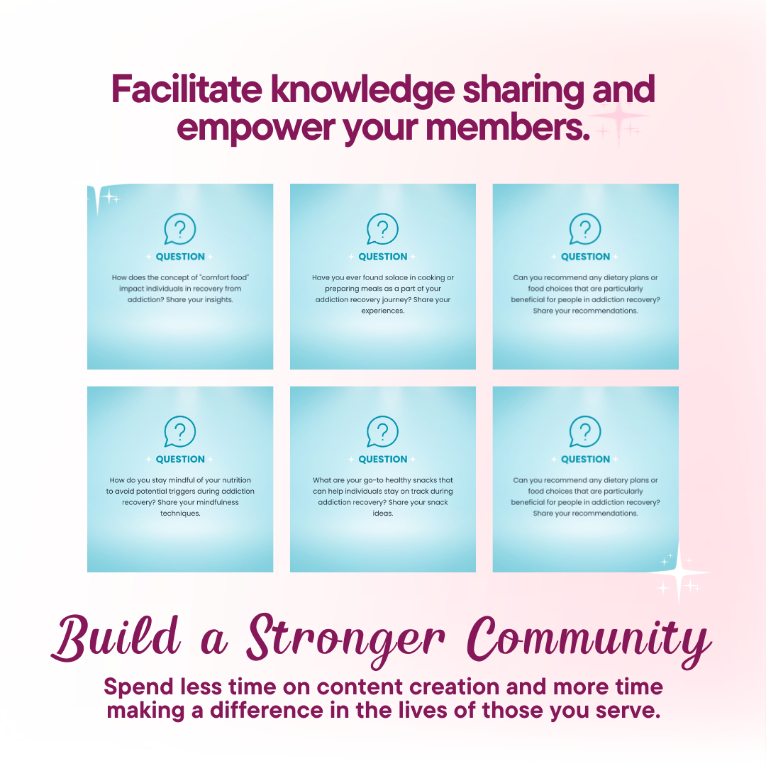 Nutrition Recovery Discussion Power Pack: 100 Questions & Captions Jelly Social Lab