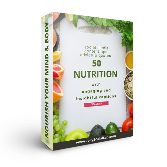 Nourish Your Body, Nourish Your Mind - Nutrition Social Media Content Pack Jelly Social Lab