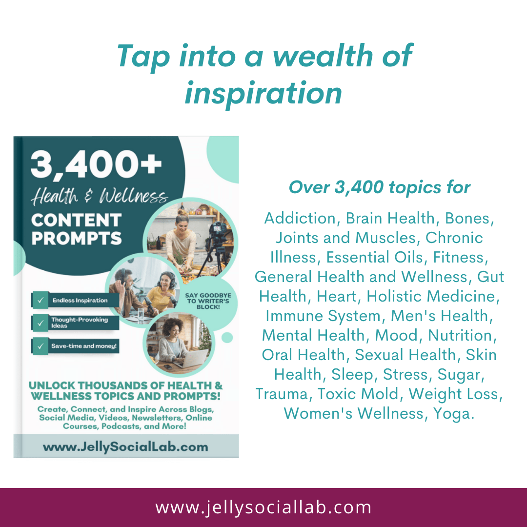 Health and Wellness Content Ideas Library - Jelly Social Lab