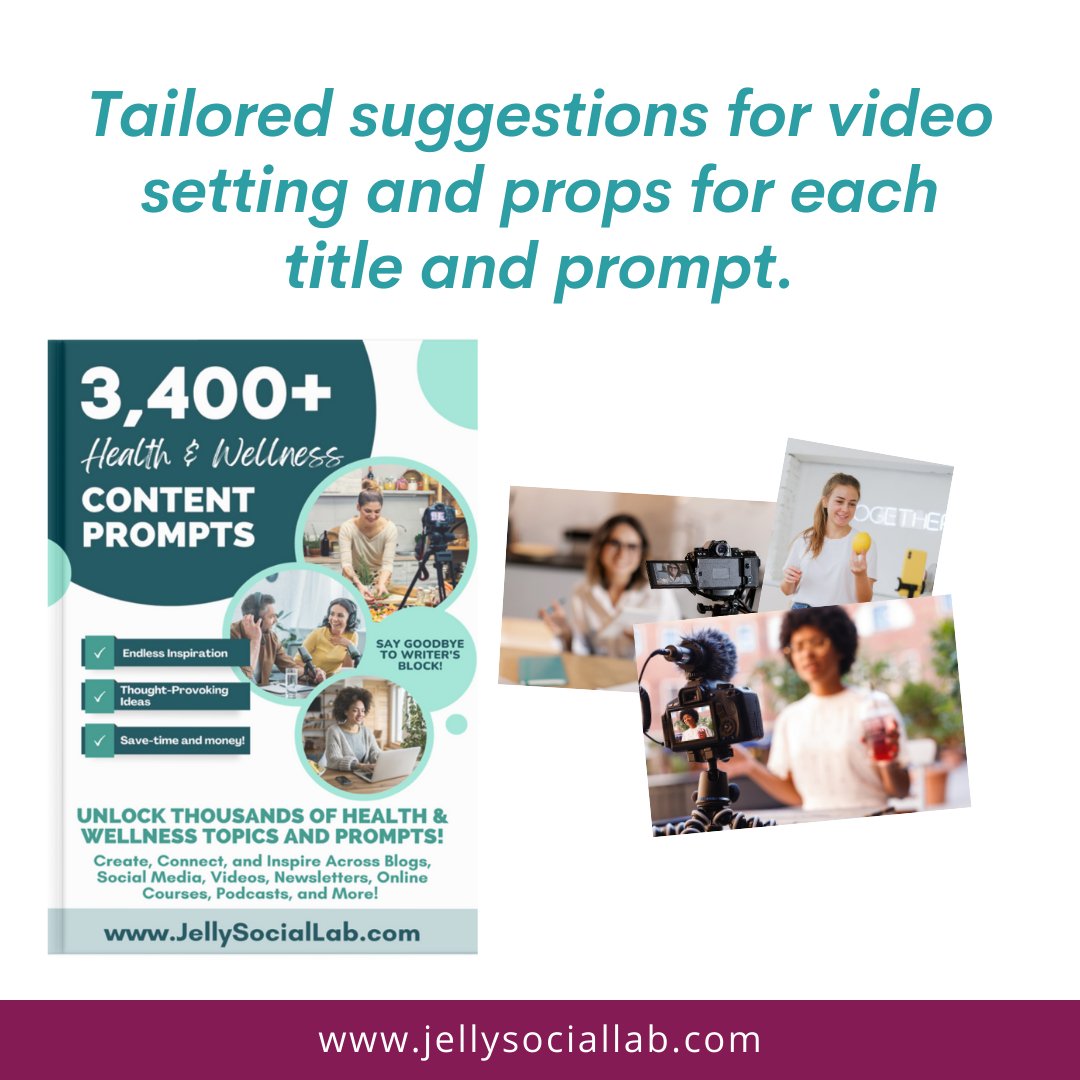 Health and Wellness Content Ideas Library - Jelly Social Lab