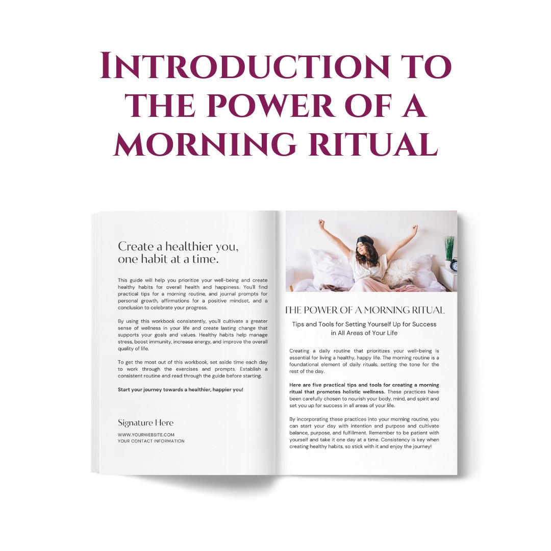 Morning Mastery Content Kit - Pre-Made Lead Magnet, Workbook and Social Media Content - Jelly Social Lab