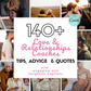 Relationship & Dating Coach Content / Coaching Instagram Canva Templates / with REAL content and captions!