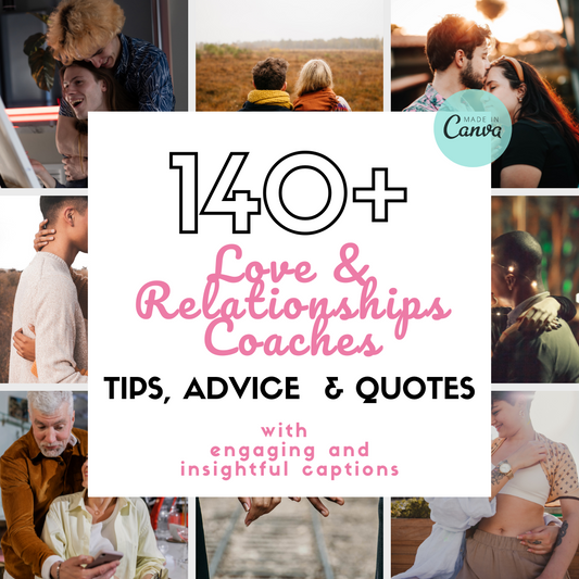Relationship & Dating Coach Content / Coaching Instagram Canva Templates / with REAL content and captions!