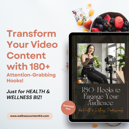 180+ Video Hooks and Content Ideas for Health and Wellness Businesses