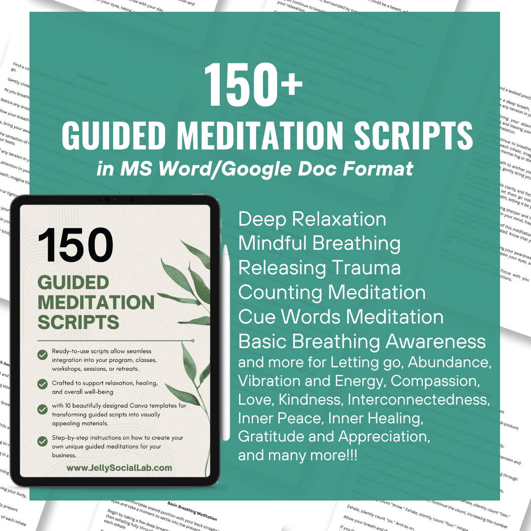 Meditation Script Examples Guided Meditation Scripts Complete Pack