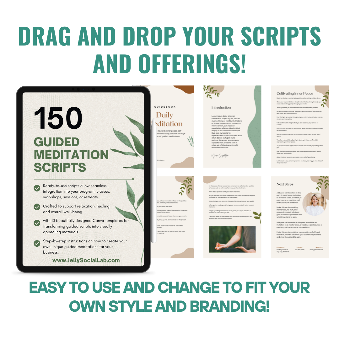 Meditation Script Examples Guided Meditation Scripts Complete Pack
