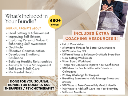 Journal Templates Worksheets Toolkit for Coaches Psychotherapists and Counselors