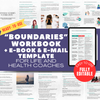 Boundary Setting E-Book + Workbook + Email Copies - Complete Lead Magnet for Coaches - Coaching Tool Jelly Social Lab