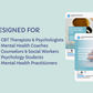 CBT Therapist Social Media Templates | 50 Mental Health Instagram Posts | Canva Templates for Psychologists | Therapy Practice Marketing