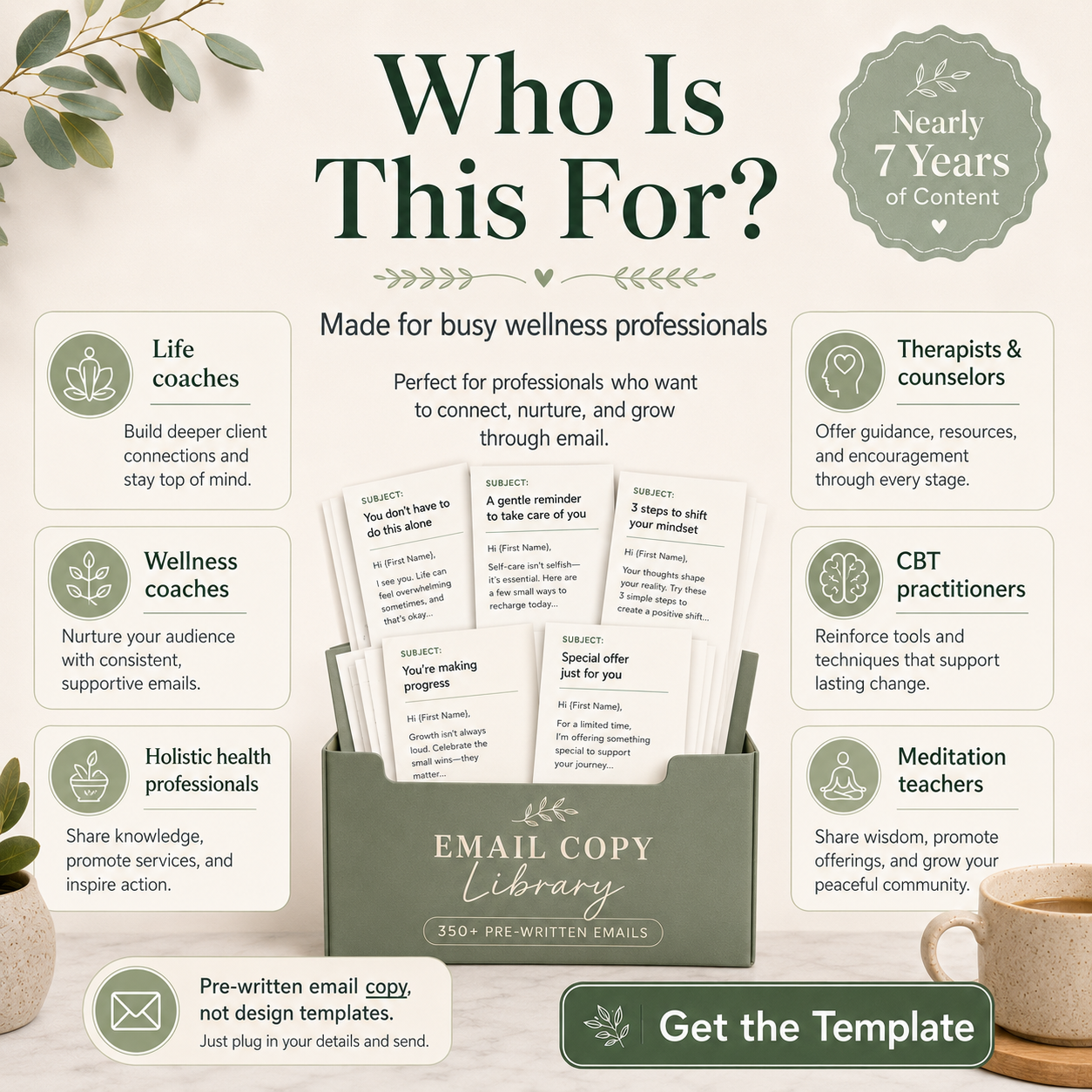 Coach & Therapist Email Content Template – Done-for-You Emails