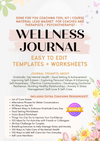 Journal Templates Worksheets Toolkit for Coaches Psychotherapists and Counselors Wellness Content Kit