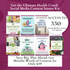 Ultimate Health Coach  Social Media Content Starter Kit Jelly Social Lab