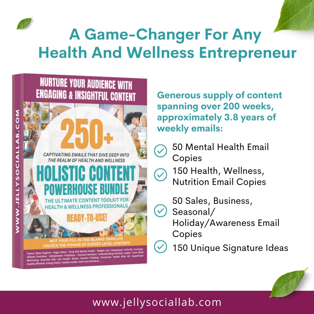 Holistic Content Powerhouse Bundle - Health and Wellness Content ...